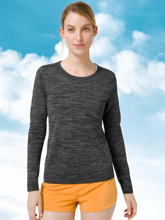 lululemon athletica Tops - Lululemon Swiftly Relaxed Long Sleeve in Black / White / Black Sz 4